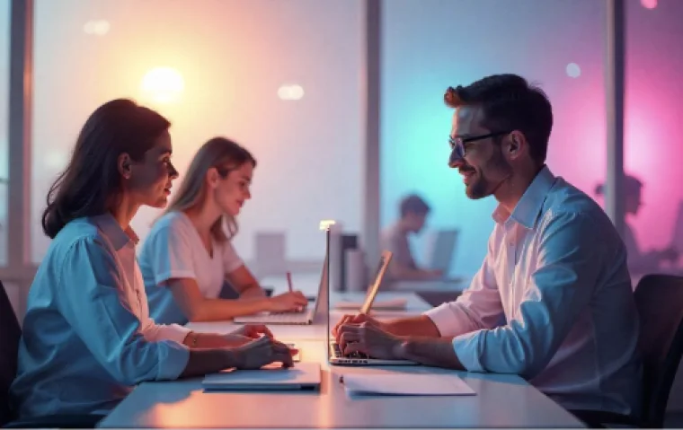 Equipo trabajando en una sesión de consultoría