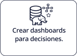 Crear dashboards para decisiones.