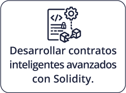 Desarrollar contratos inteligentes avanzados con Solidity.