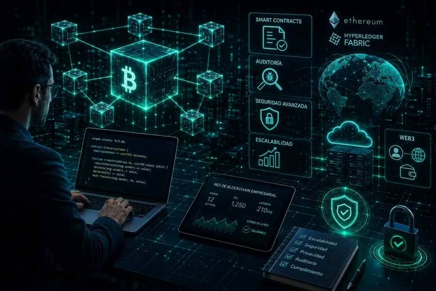 Soluciones Blockchain empresariales con Ethereum e Hyperledger