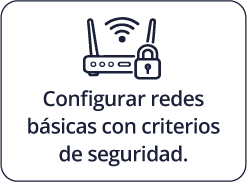 Configurar redes básicas con criterios de seguridad.