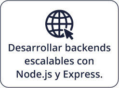 Desarrollar backends escalables con Node.js y Express.