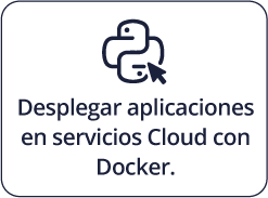Desplegar aplicaciones en servicios Cloud con Docker.