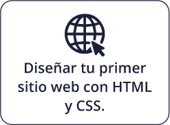 Diseñar tu primer sitio web con HTML y CSS.