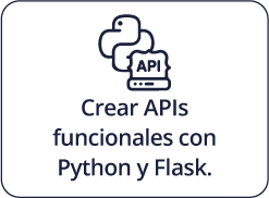 Crear APIs funcionales con Python y Flask.
